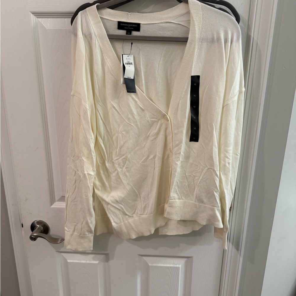 Banana Republic Ivory Cardigan